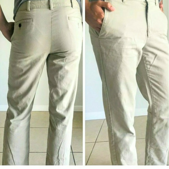 george slim straight casual chino